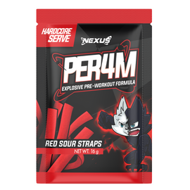 NEXUS Per4m Pre-workout Sachet - Red Sour Strap - 10 Pack