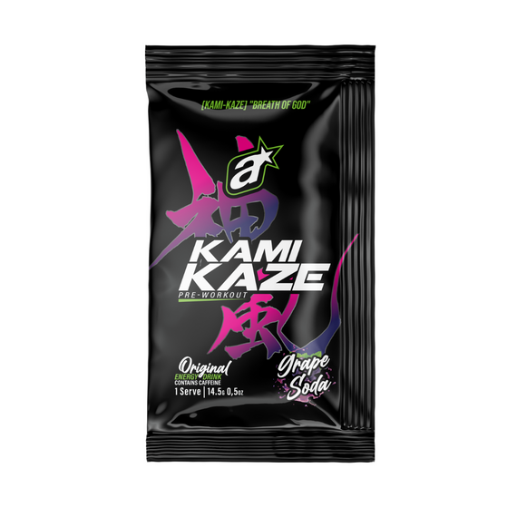 Kamikaze Pre Workout Sachet 14.5g Grape Soda - 10 Pack