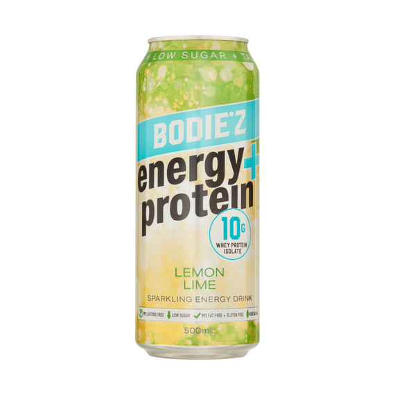 BODIE'Z Energy+Protein 10g 500ml Lemon Lime - 6 Pack